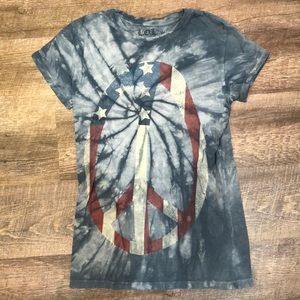 Tie dye fitted T-shirt